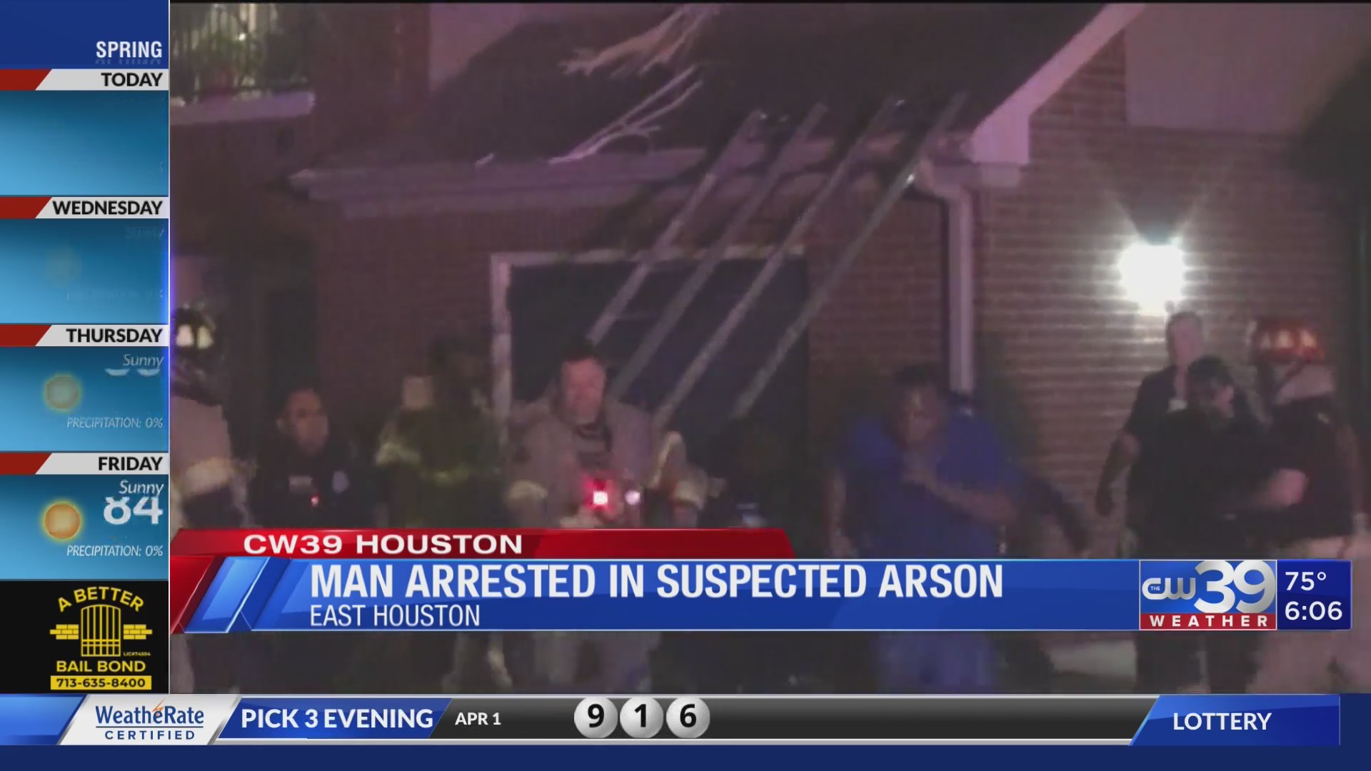Man arrested in suspected arson investigation – CW39 Houston
