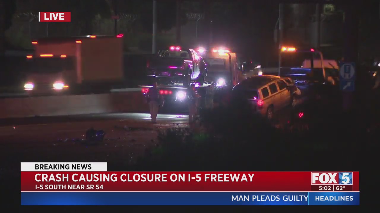 Crash Causes Closure On I-5 – FOX 5 San Diego & KUSI News