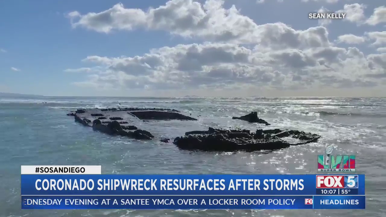 Coronado Shipwreck Resurfaces After Storms FOX 5 San Diego & KUSI News