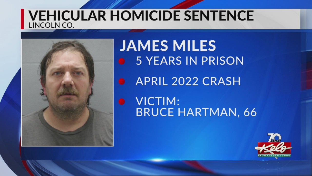 Man sentenced to 5 years for fatal drunk driving crash – KELOLAND.com
