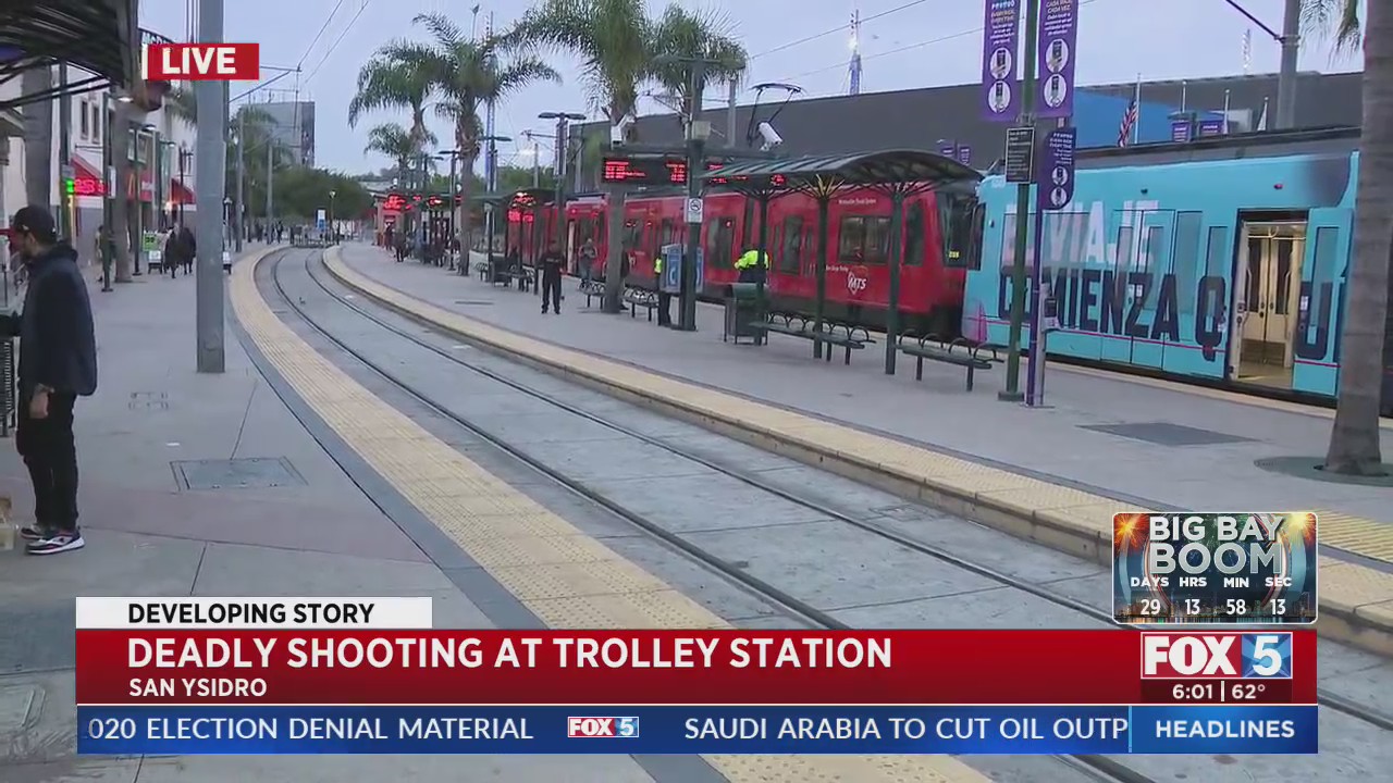 One Dead After Being Shot By Officer At Trolley Station – FOX 5 San ...