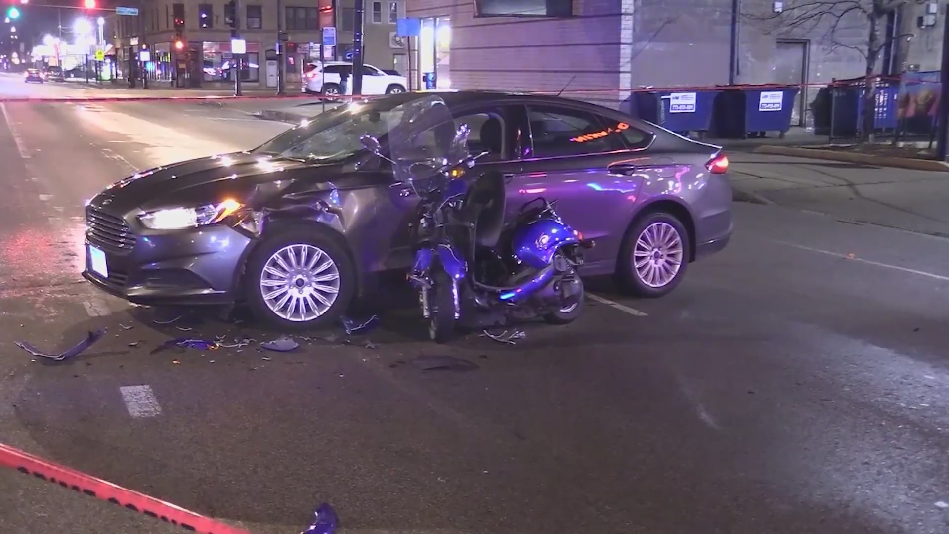 2 critically injured in crash involving scooter – WGN-TV