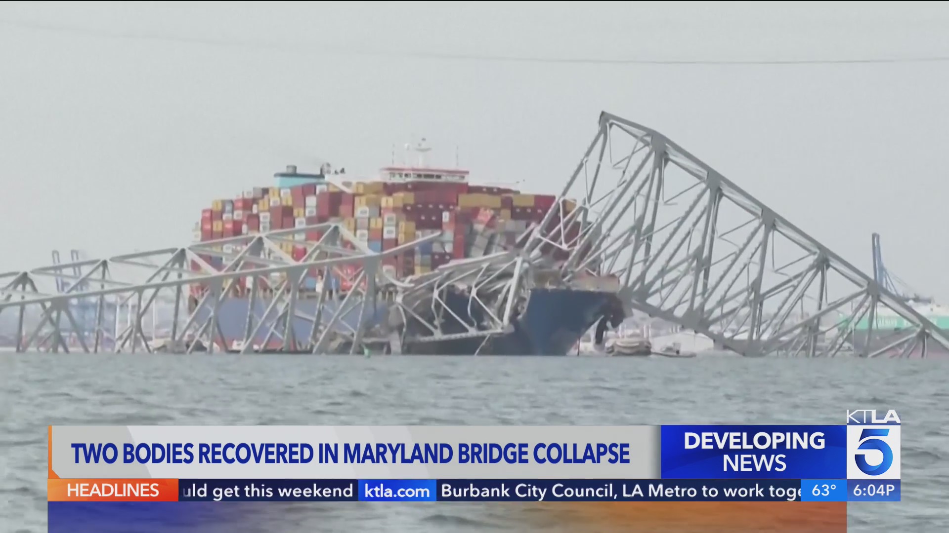 Two bodies found as recovery efforts continue after Maryland bridge ...