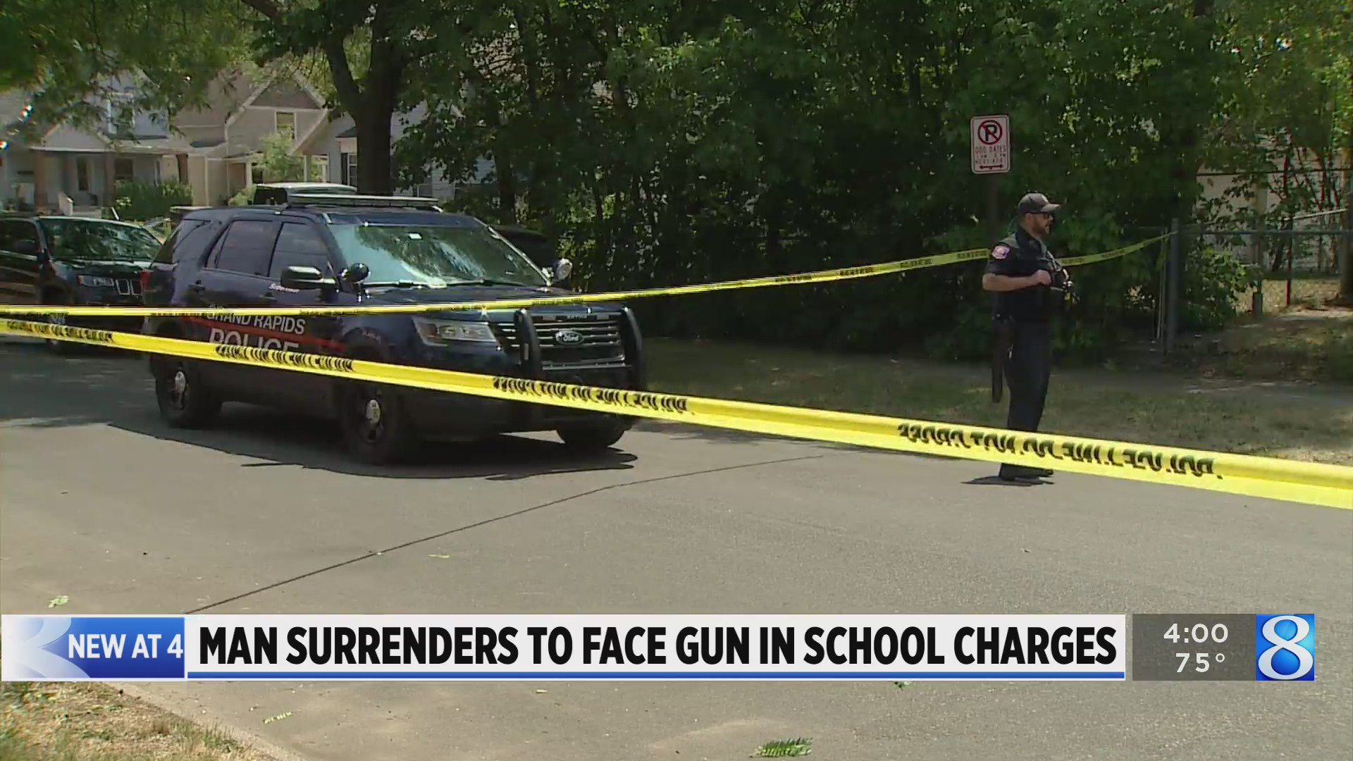 Man surrenders to face charges after child brought gun to school ...