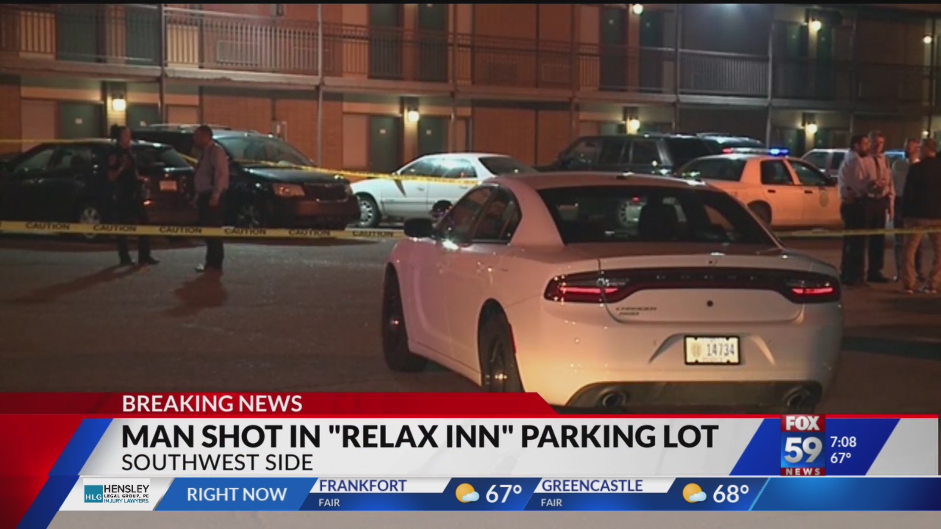 Man in critical condition after shooting in Relax Inn parking lot – Fox 59