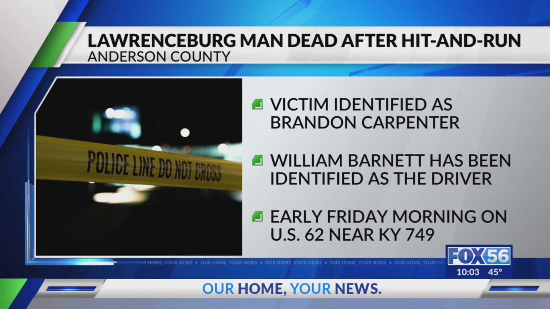 1 Man Dead 1 Arrested In Anderson County After Early Morning Hit and 1 man dead 1 arrested in anderson county after early morning hit and