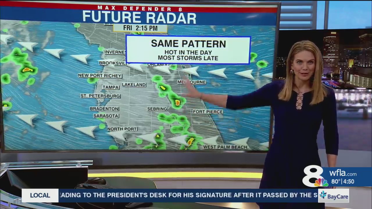 Stronger storms form late each day – WFLA