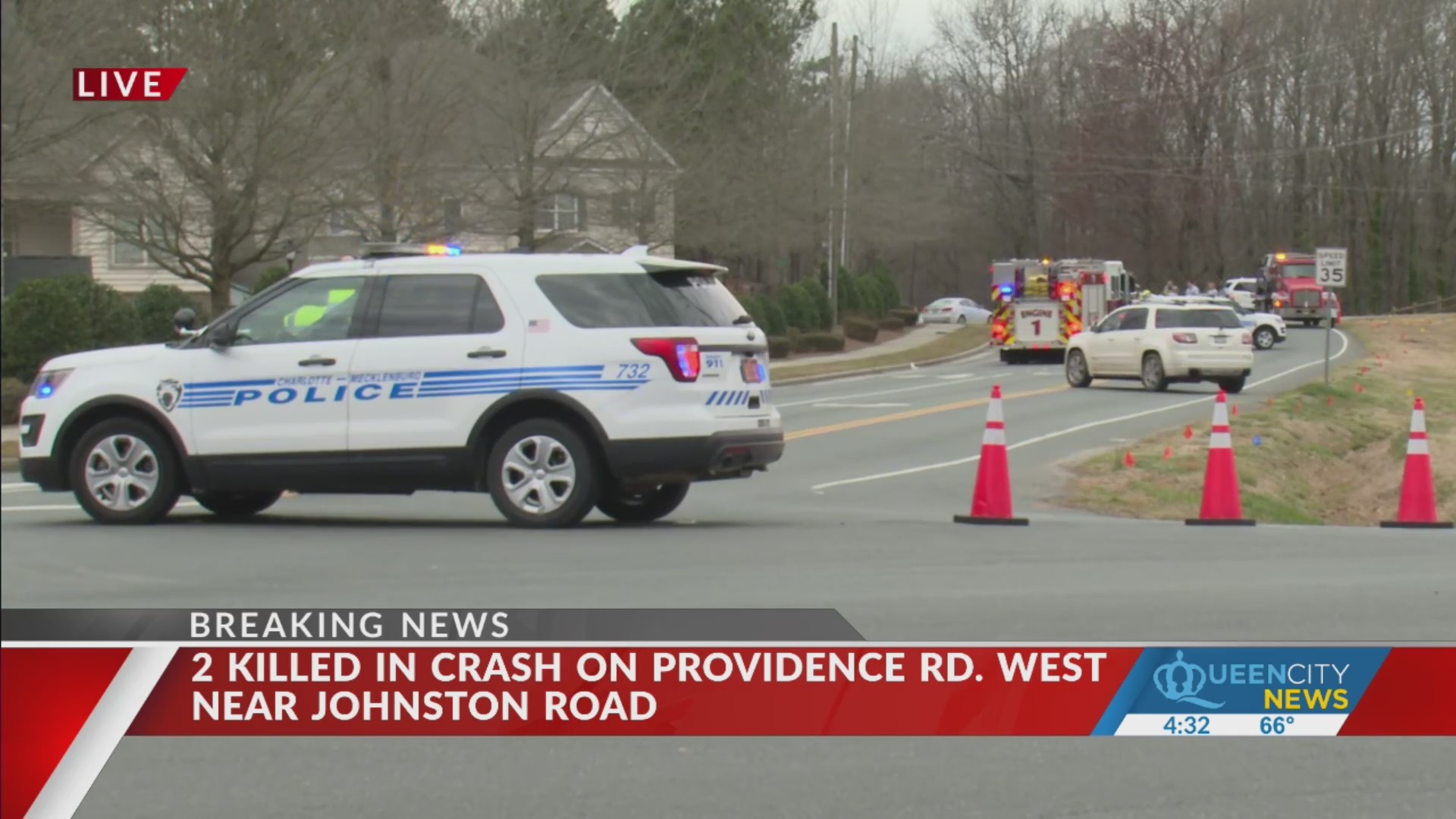 Two dead, two injured in south Charlotte crash: Medic – Queen City News