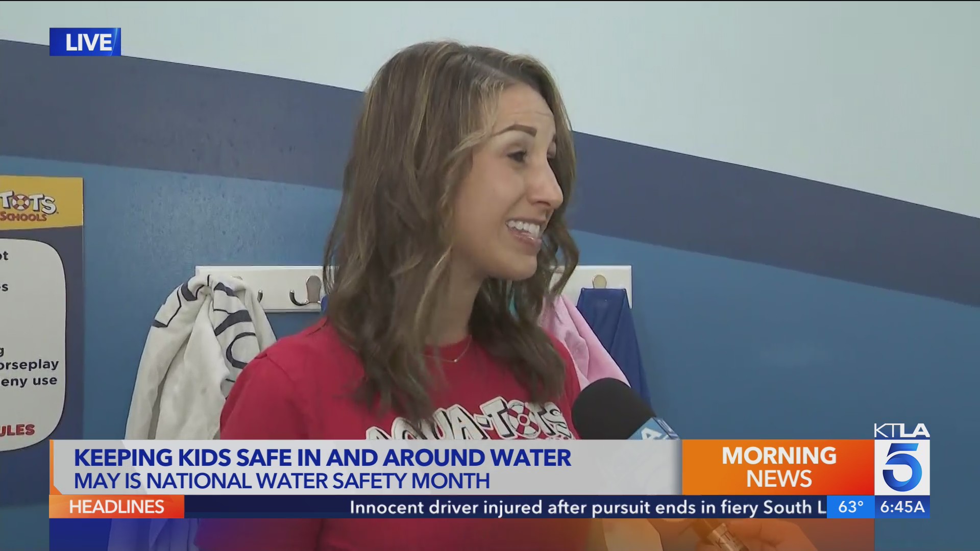 AquaTots Swim School in Tustin teaches kids how to be safe in and