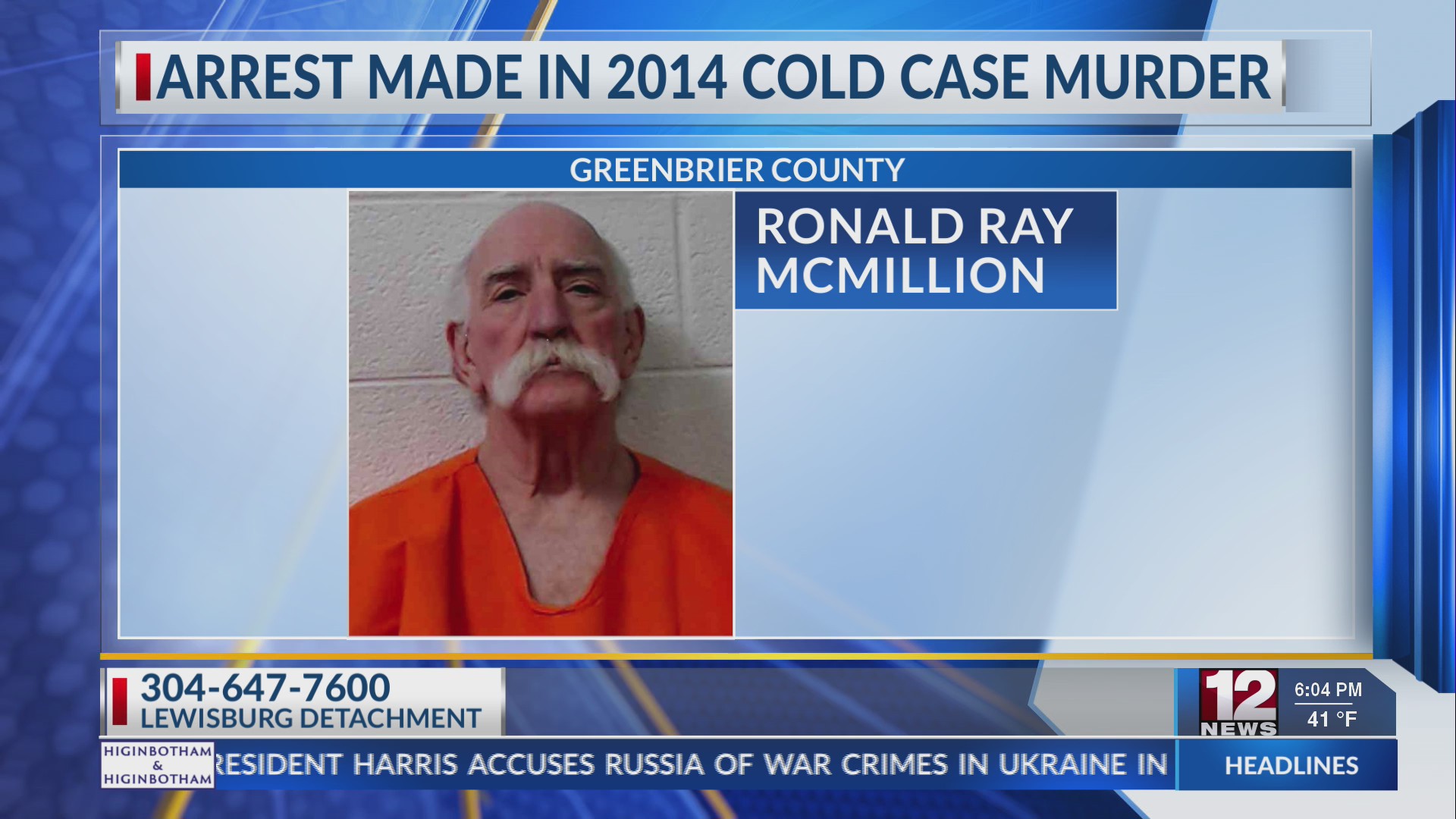Arrest made in 2014 cold case murder – WBOY.com