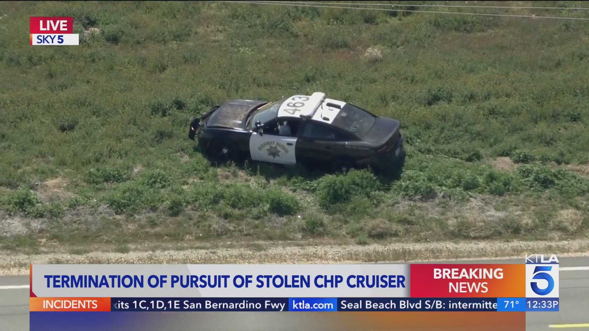 Driver Of Stolen Chp Cruiser Injured During Chase Ktla