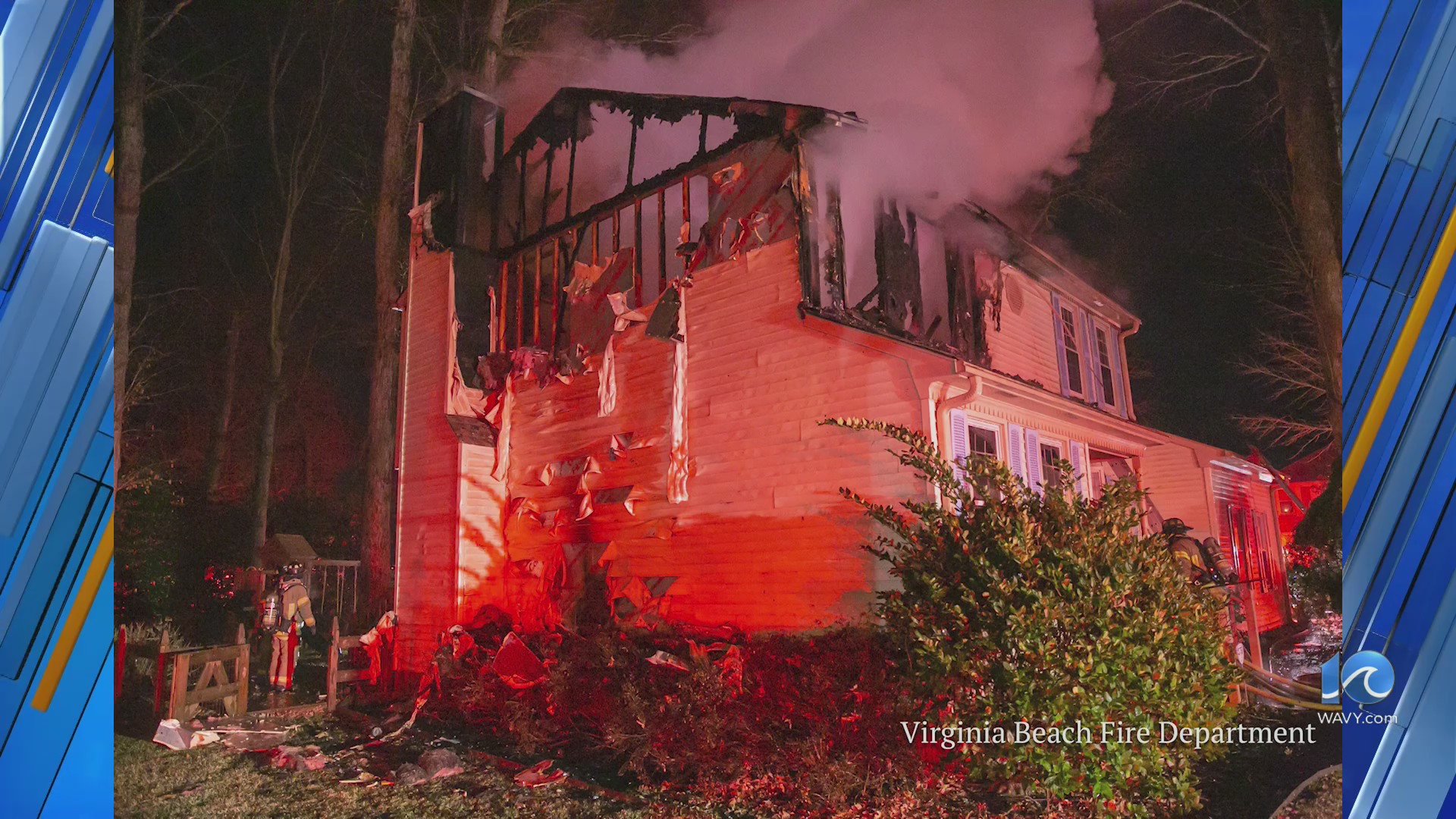 Three people and two dogs displaced by Virginia Beach residential fire ...