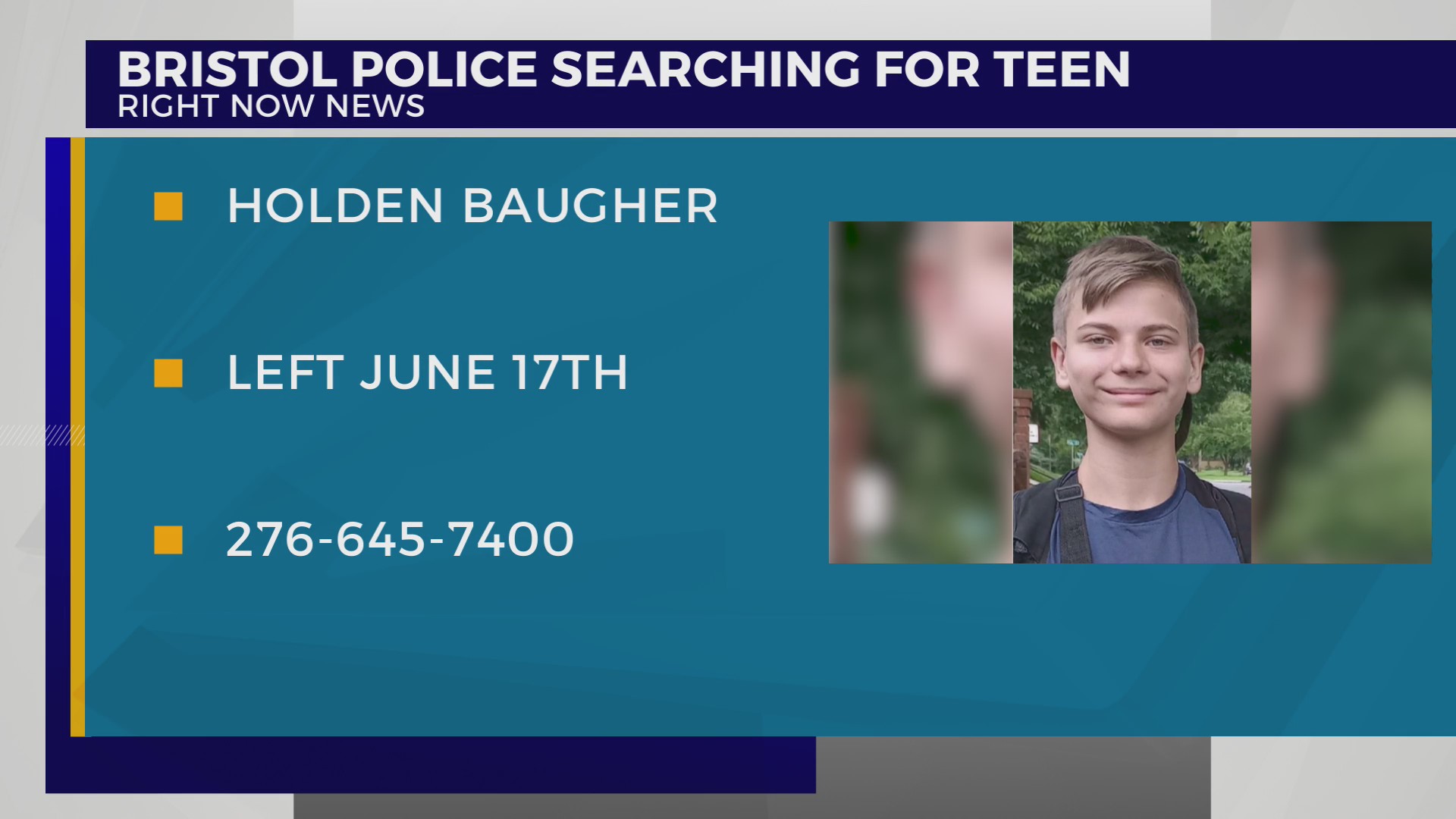 Bristol, Virginia police search for missing teen WJHL TriCities News & Weather
