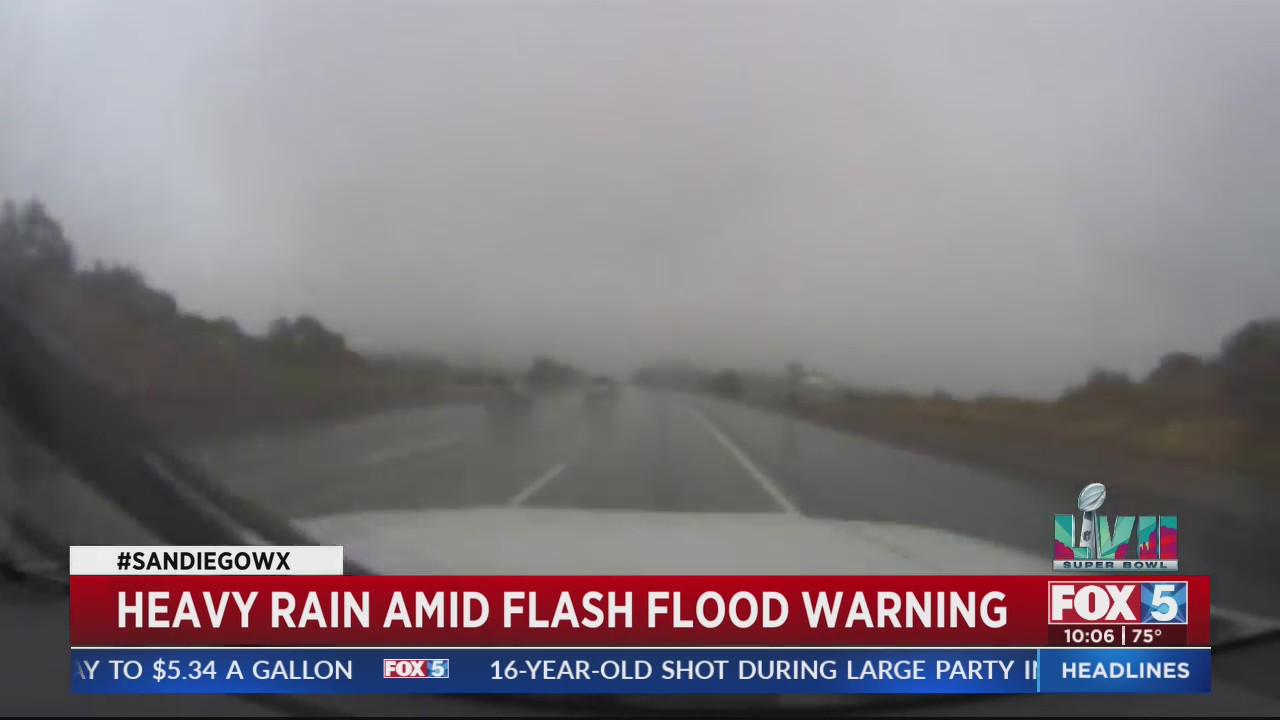 Drivers Deal With Flash Flood Warning in Pine Valley – FOX 5 San Diego ...