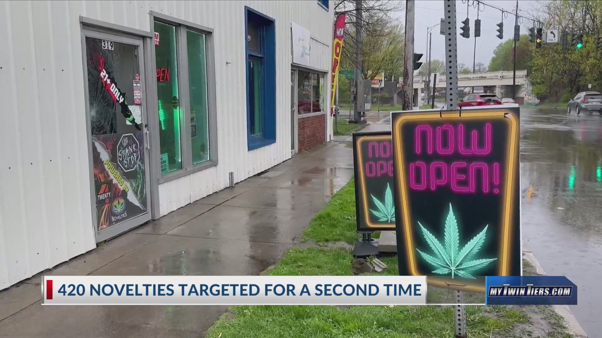 Attempted breakin at Elmira sticker store WETM