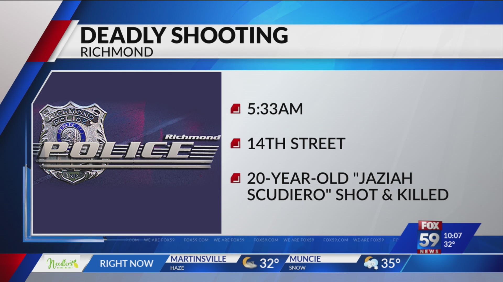 Richmond man killed in shooting – Fox 59