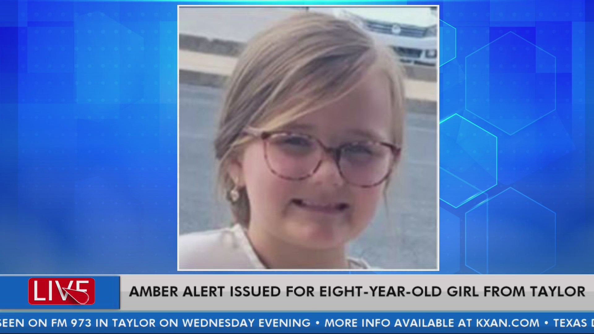 Amber Alert issued for 8-year-old girl abducted from Taylor – KXAN Austin