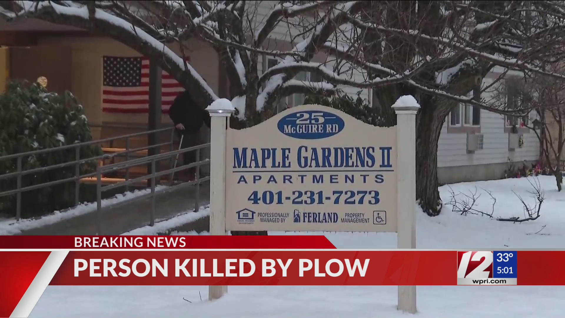 Woman hit, killed by snow plow in North Providence