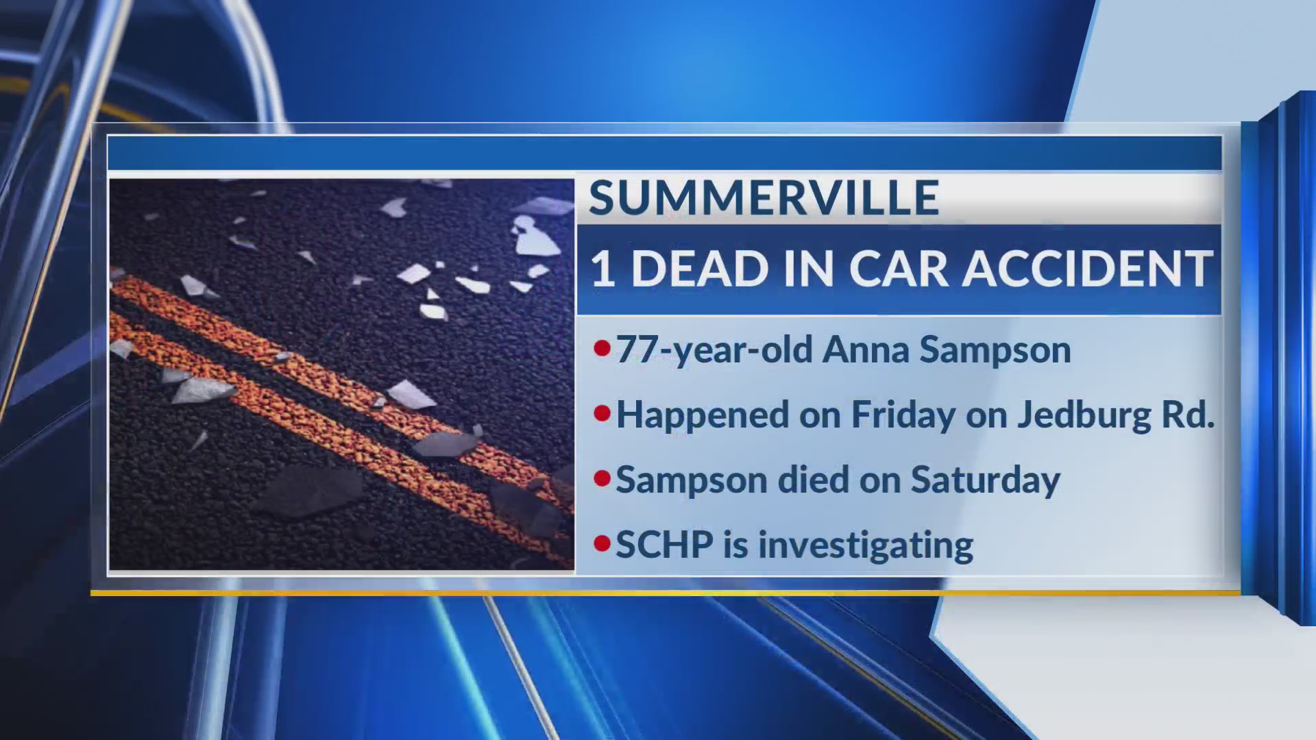 Summerville woman identified as victim of Friday night crash – WCBD News 2