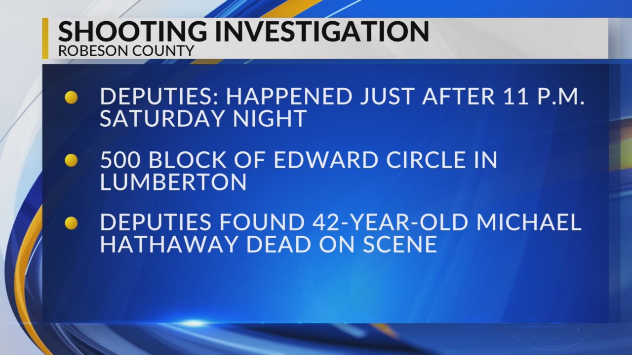 42-year-old dies in Lumberton-area shooting, Robeson County deputies ...