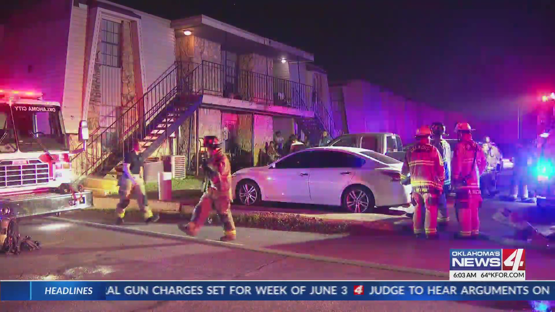 Oklahoma City fire crews knock down apartment fire – KFOR.com Oklahoma City