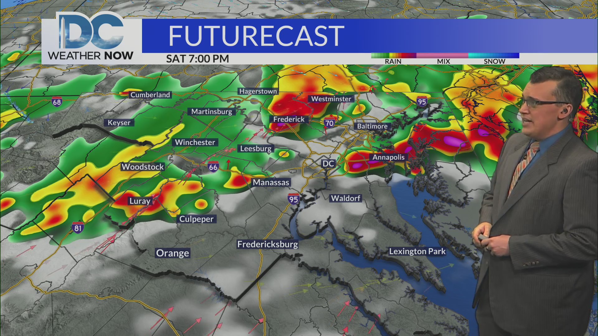 Cooler temperatures after showers and storms Saturday – DC News Now ...