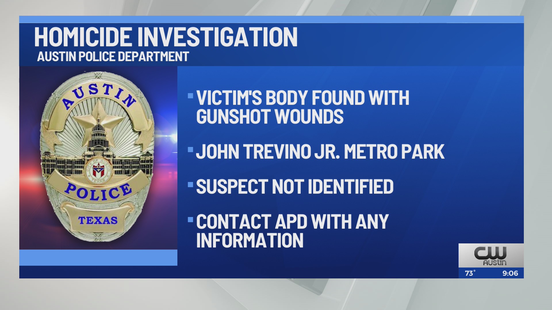 Homicide investigation underway after body found at east Austin park ...