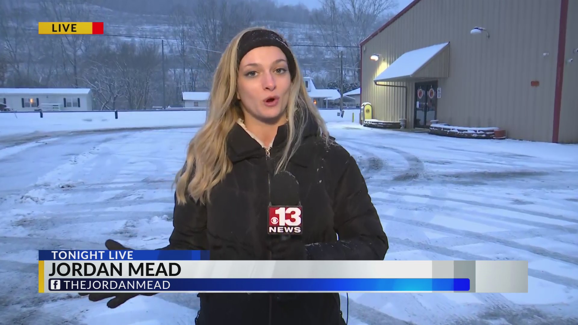 Live Weather Coverage Snowfall in Chapmanville Jan 15 WOWK 13 News