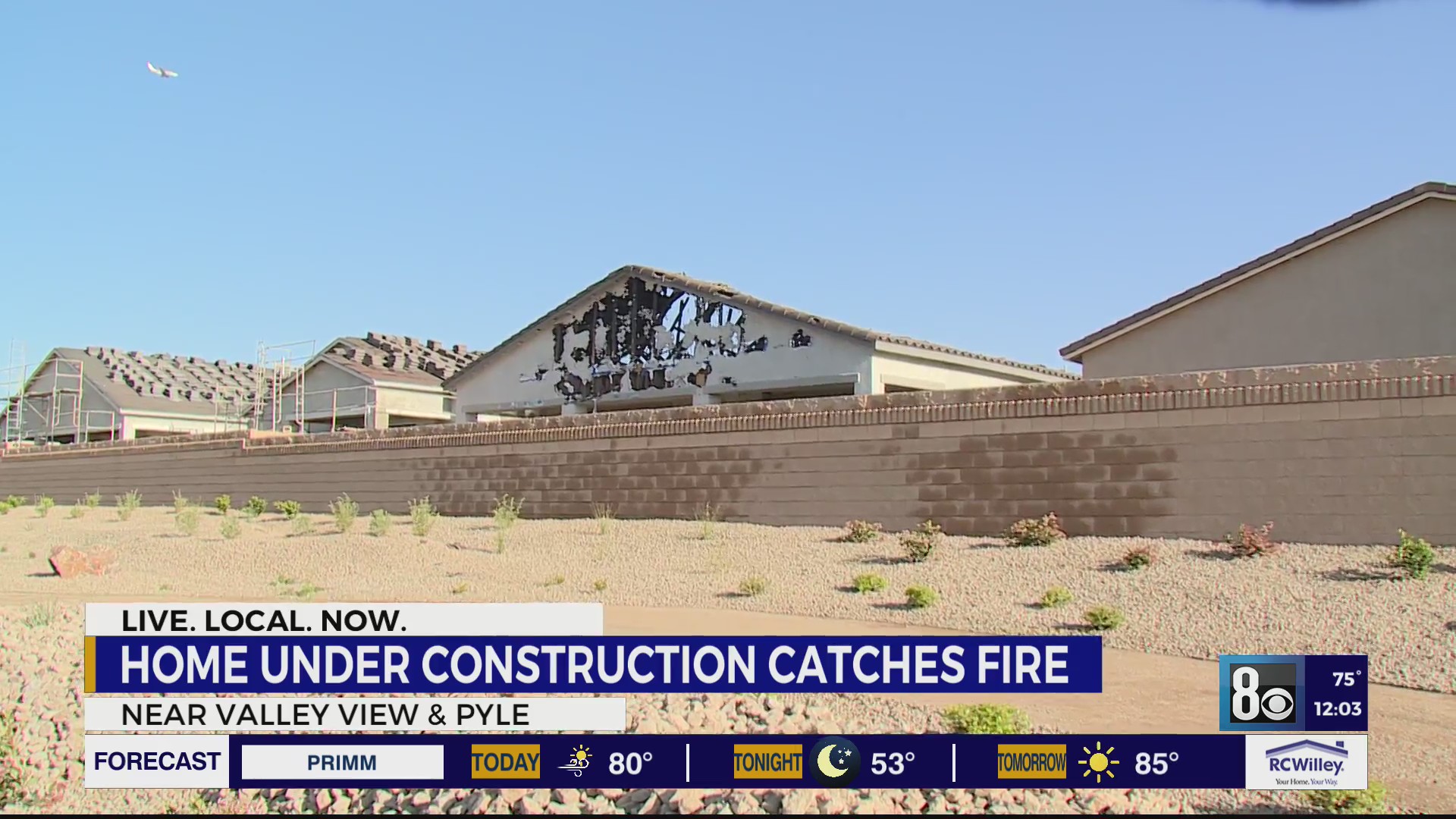 Home under construction catches fire in south Las Vegas valley ...