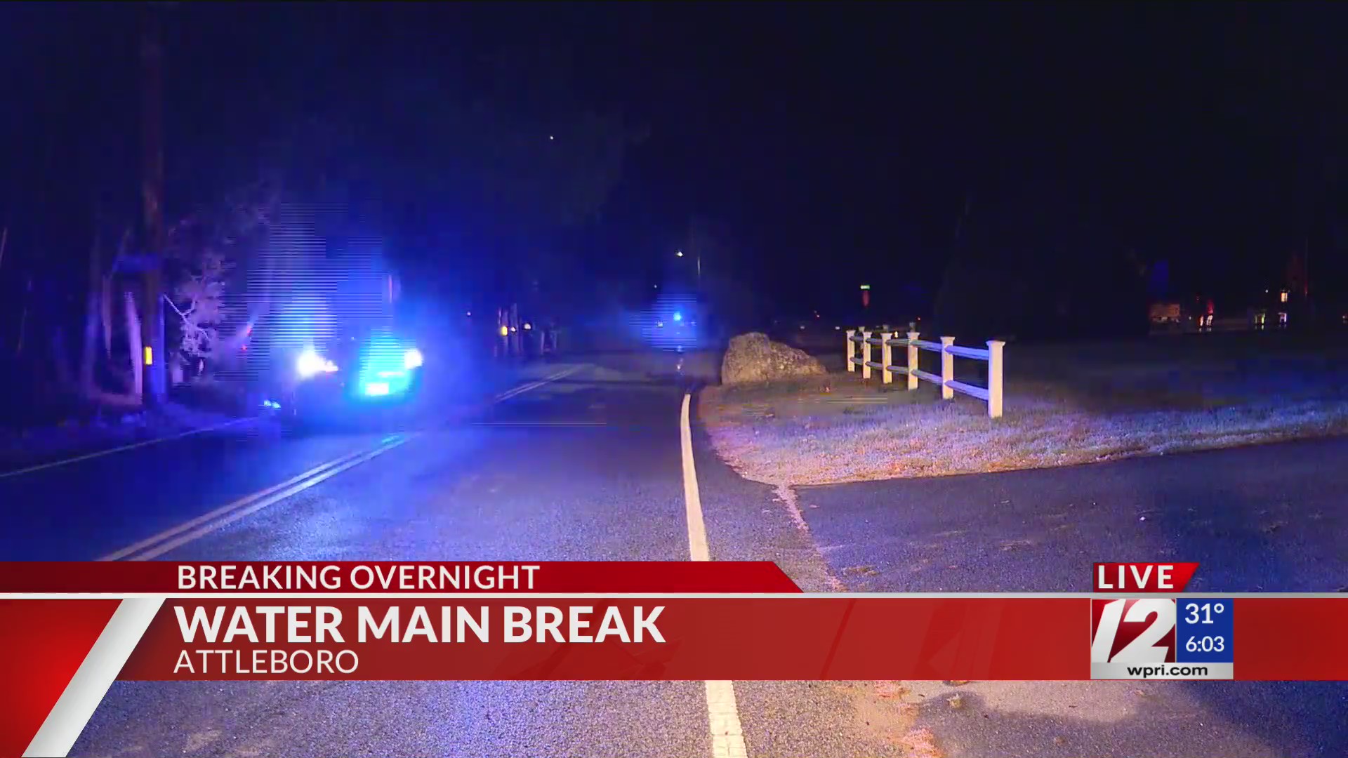Crews respond to water main break in Attleboro – WPRI.com