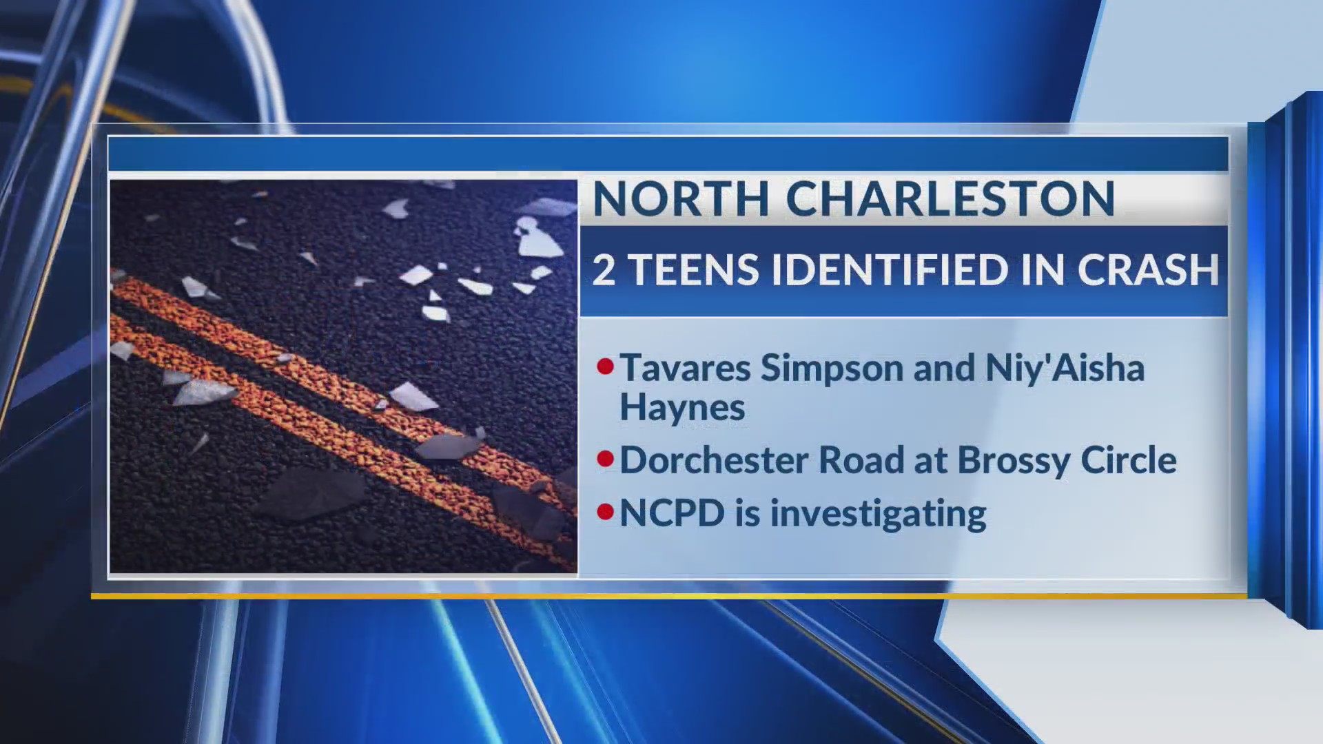 2 teens killed in Sunday night Dorchester Road crash – WCBD News 2