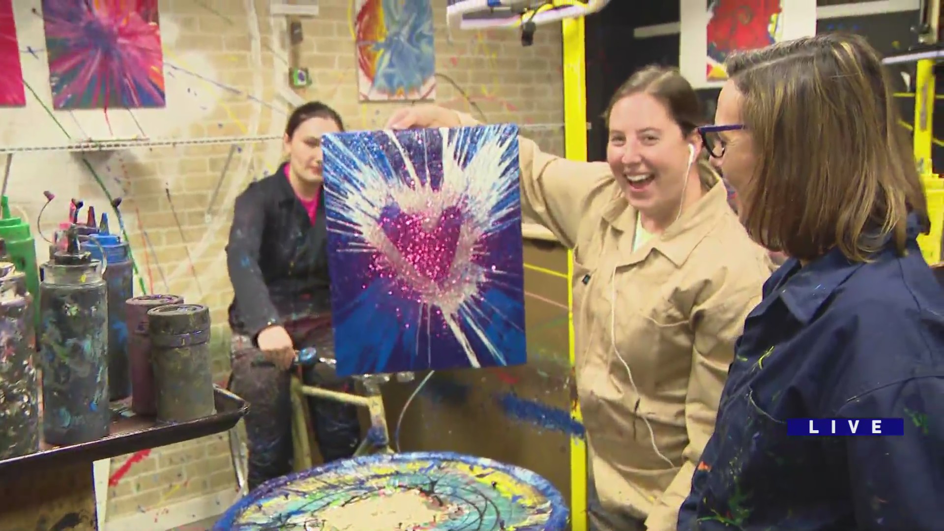 Around Town Bicycle Spin Art Wgn Tv