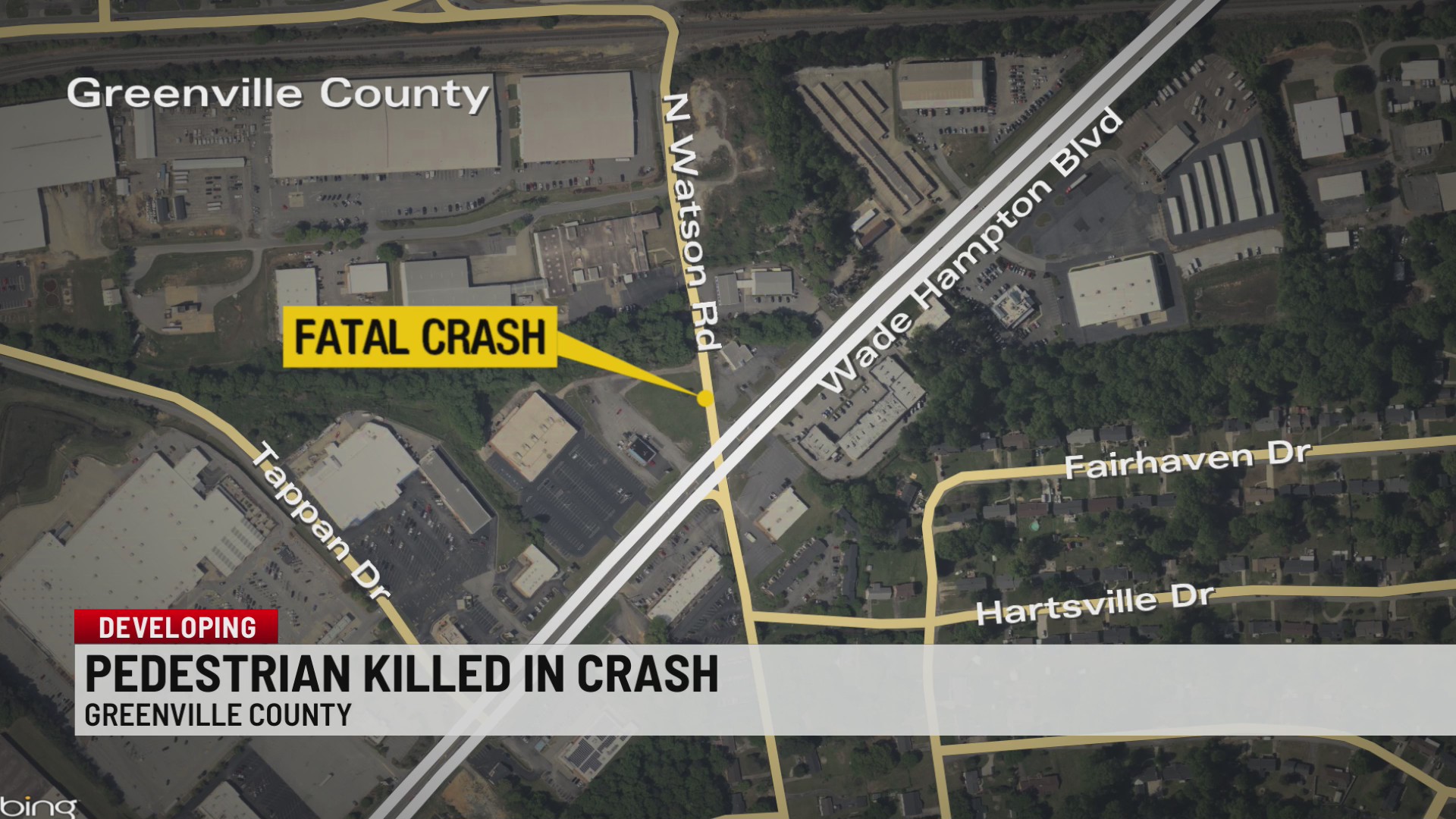 Pedestrian hit, killed in crash in Greenville Co. – WSPA 7NEWS