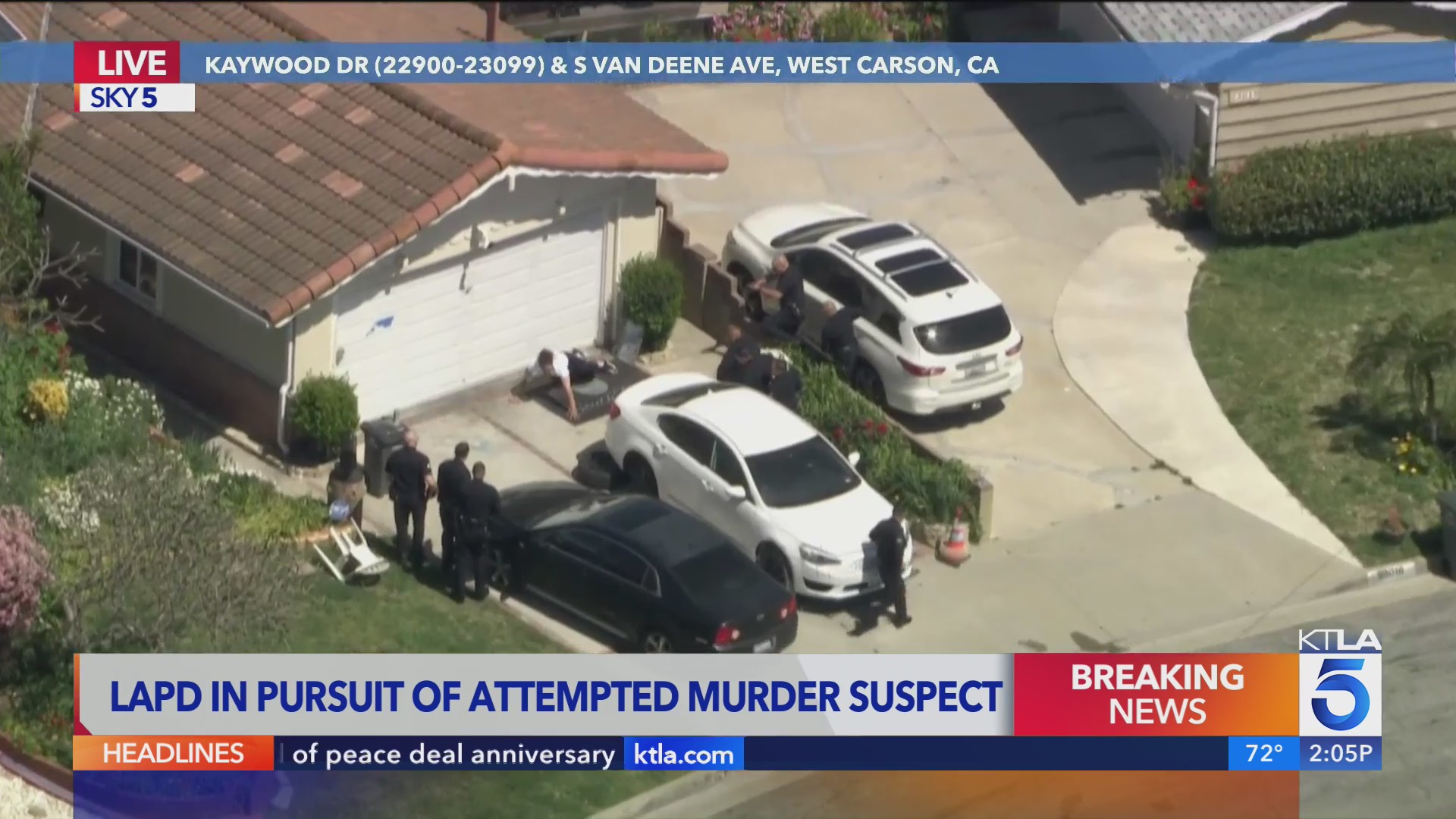 Attempted murder suspect in custody after wild chase – KTLA