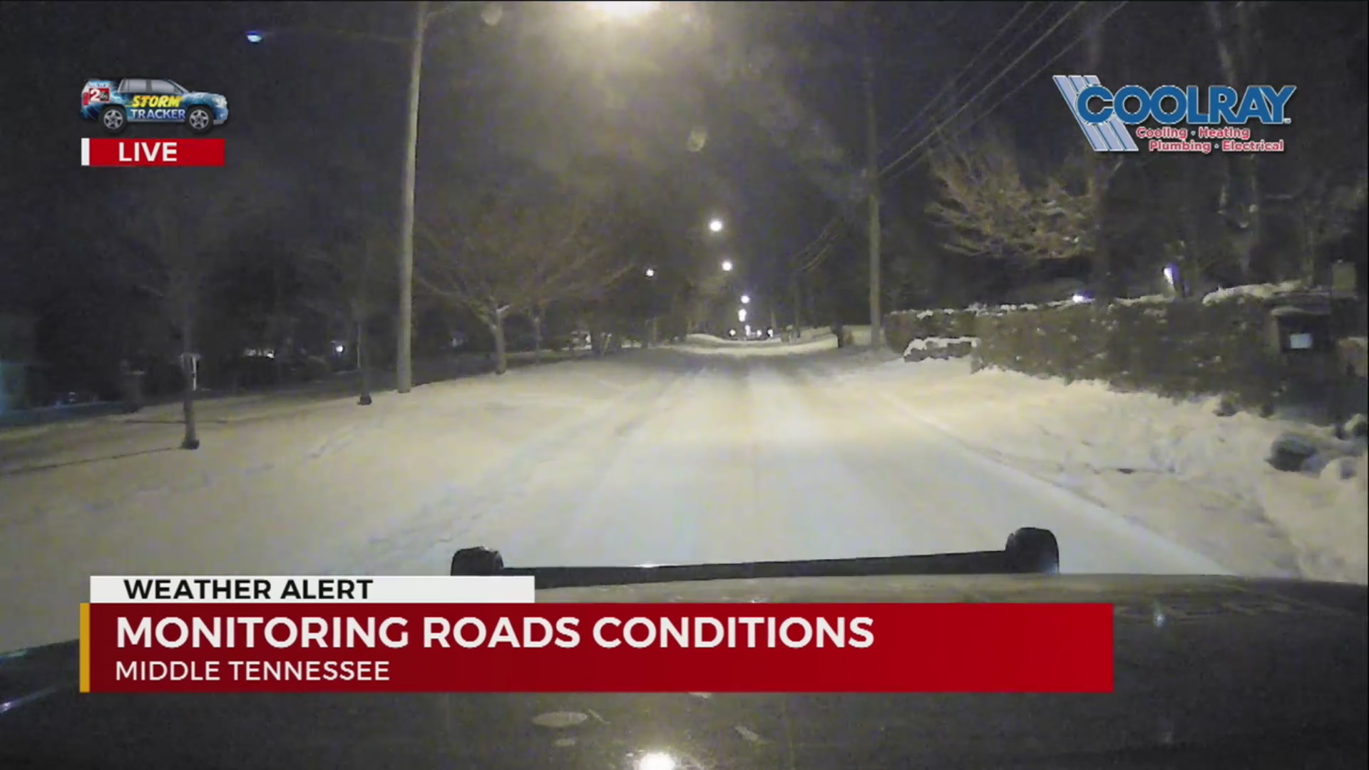 Monitoring road conditions in East Nashville – WKRN News 2