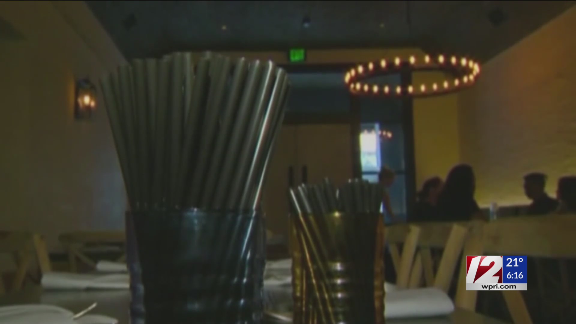 What happened to the plastic straw law in Rhode Island?