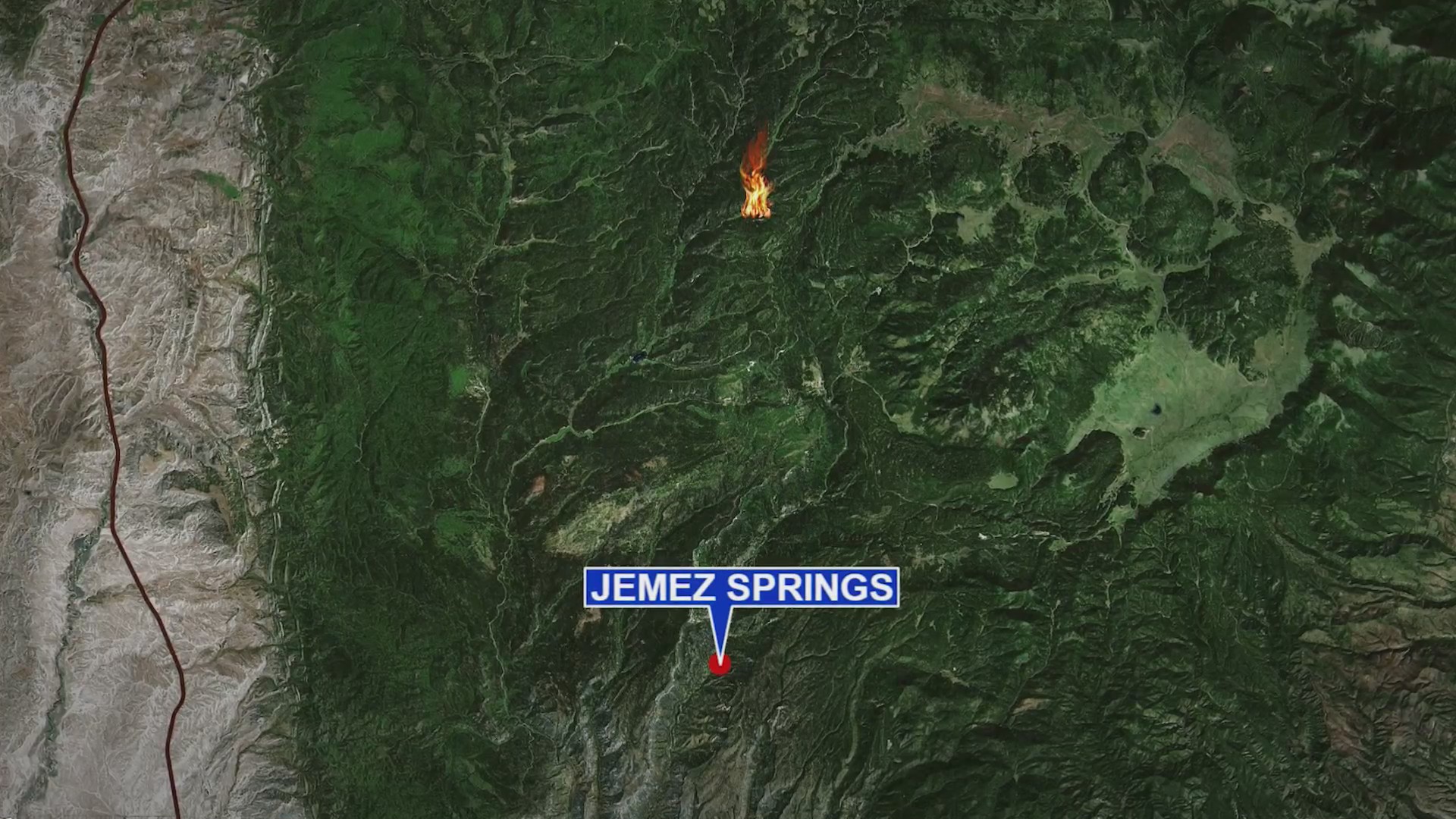 Firefighters responding to lightingsparked fire near Jemez Springs