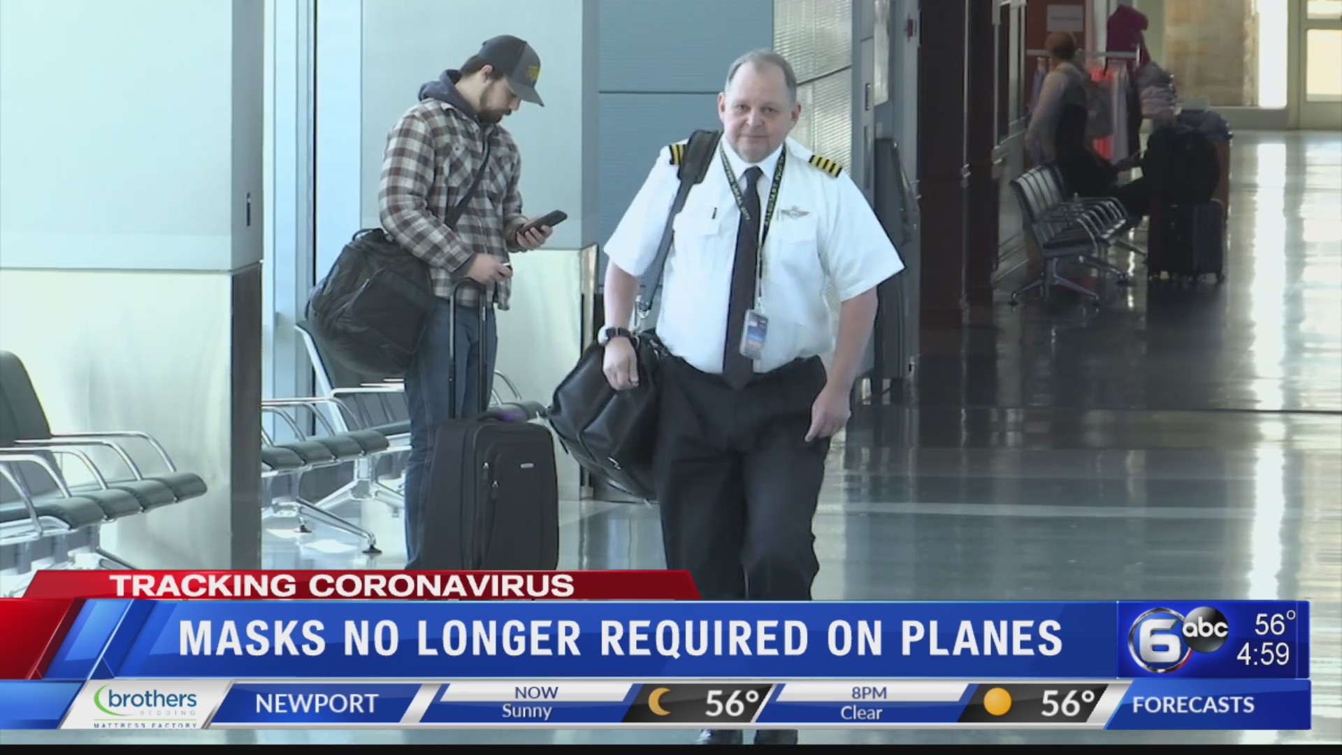 Masks no longer required on planes WATE 6 On Your Side