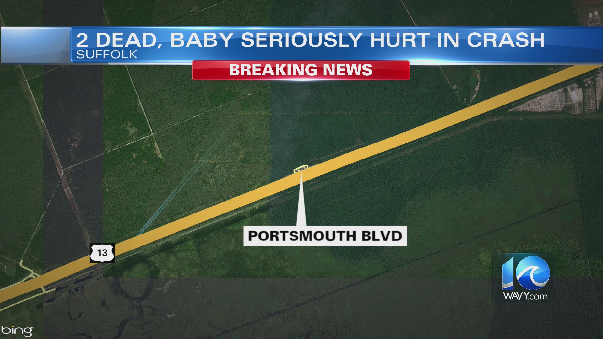 Police: 2 dead, infant seriously injured in Suffolk crash – WAVY.com
