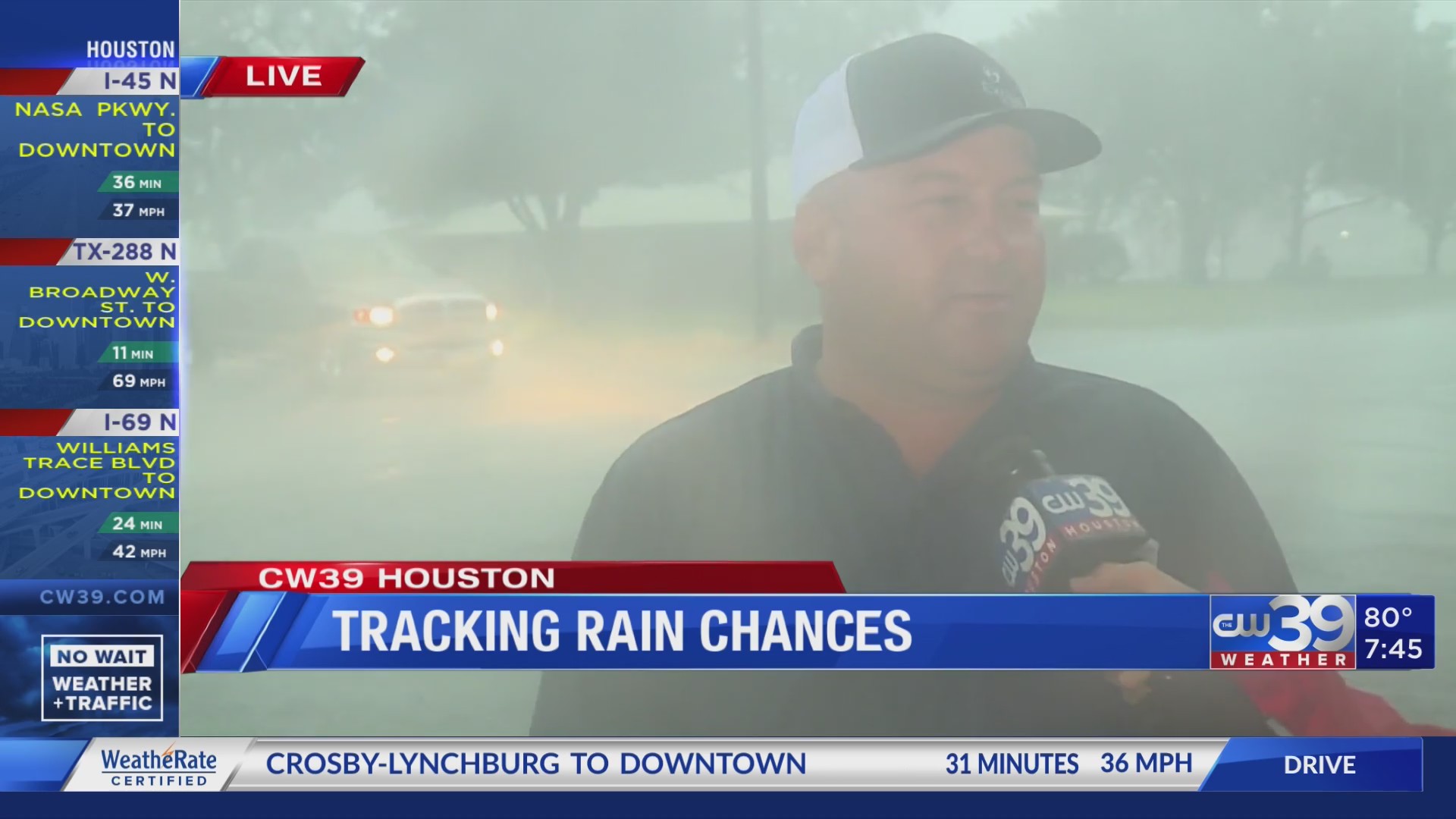 LIVE REPORT Rain in Bernardo, Texas Wednesday morning Carrigan