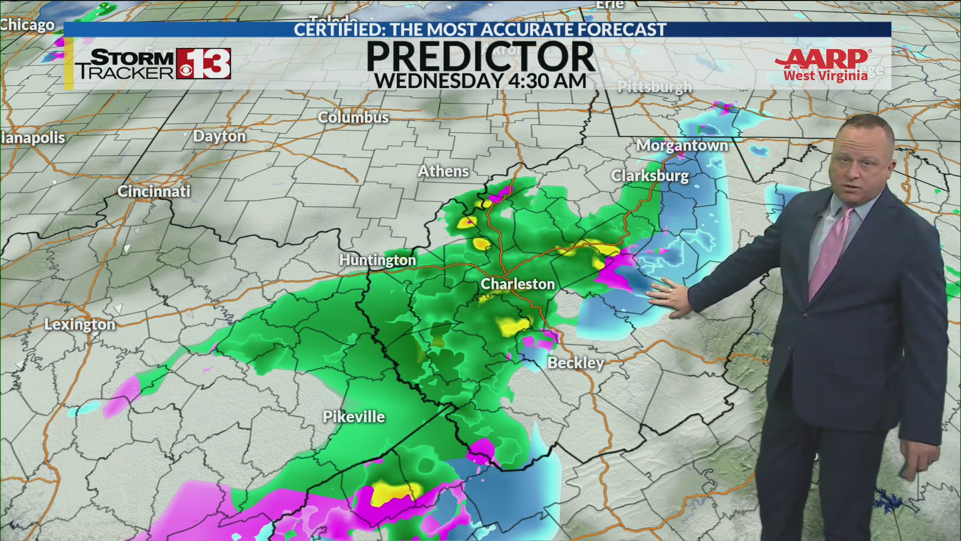 Rain and some snow through Wednesday – WOWK 13 News
