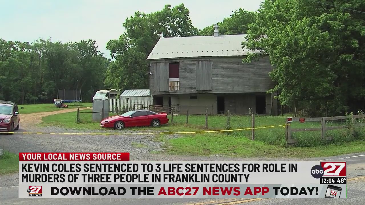 Man faces three life sentences after Franklin County murder – ABC27