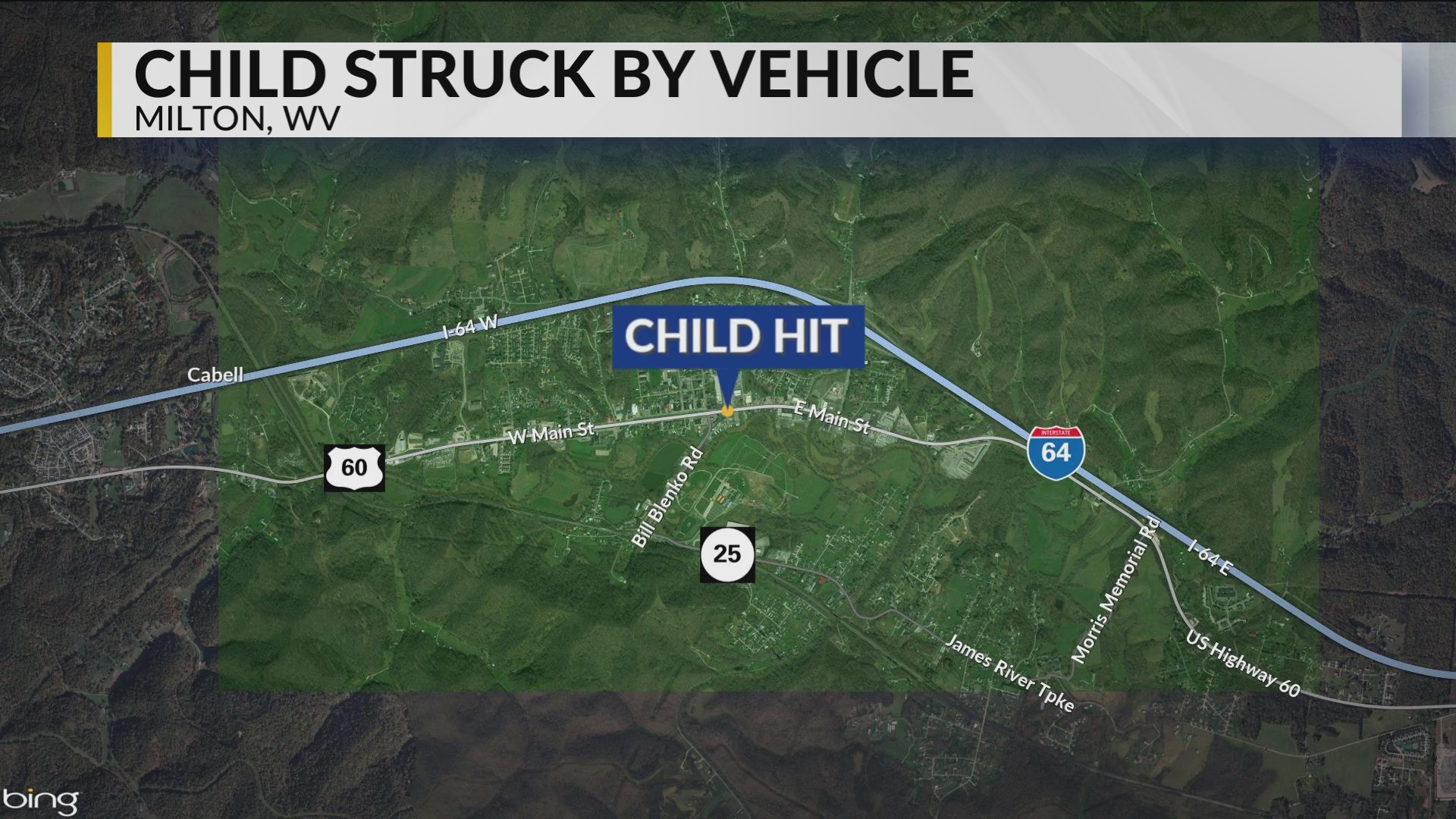12-year-old hit by vehicle while going to Cabell County school bus stop ...