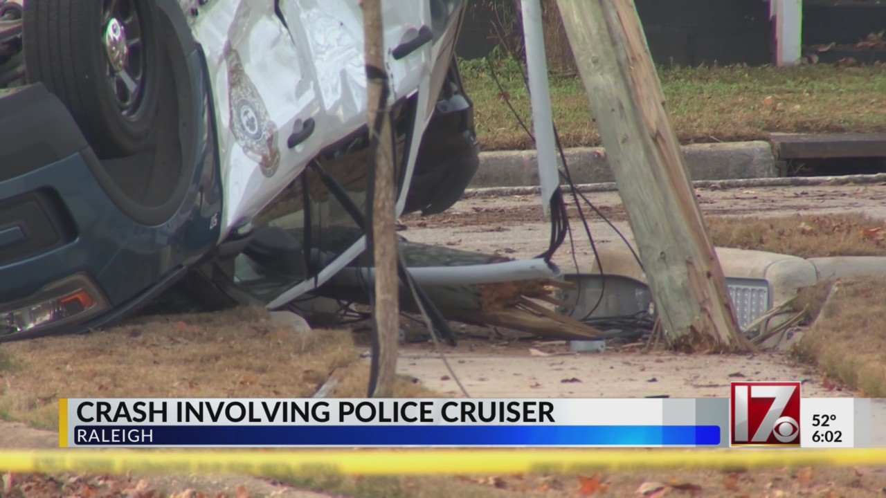 Raleigh cop out of hospital after cruiser flips in 2-vehicle crash ...