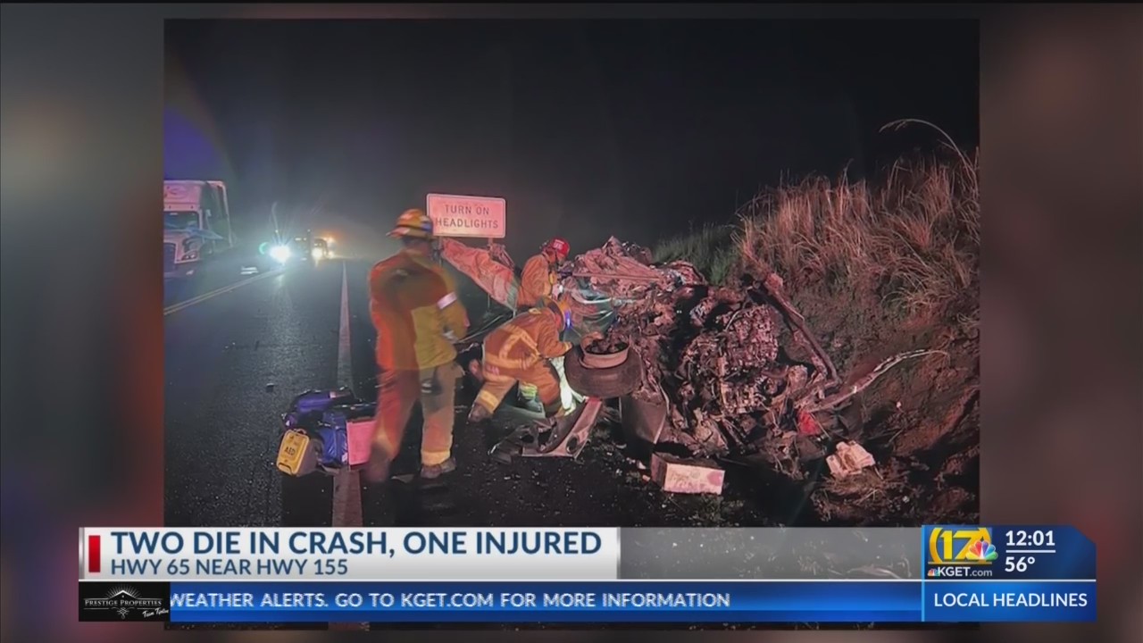 2 people killed in fiery head-on crash along Hwy 65 – KGET 17 News