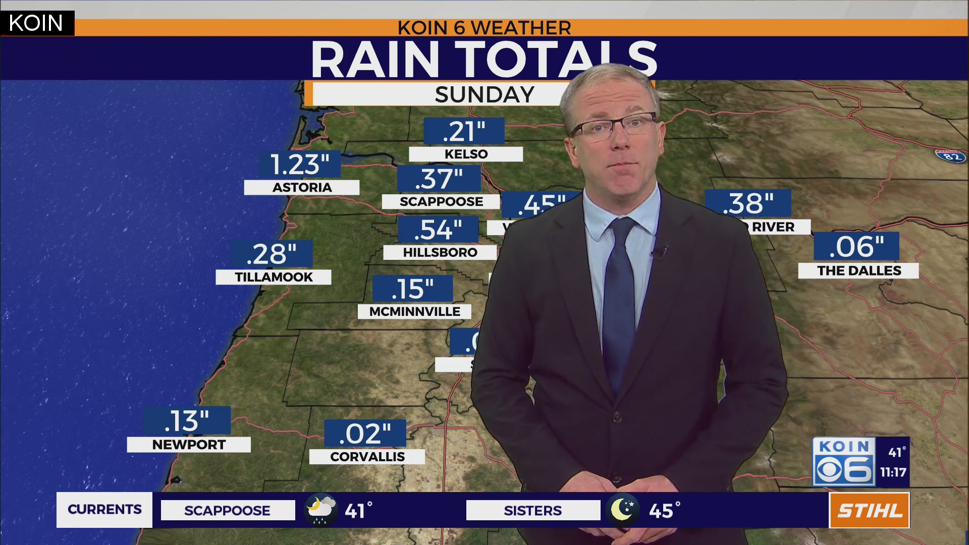 Weather forecast: Wet and warm Monday on the way – KOIN.com