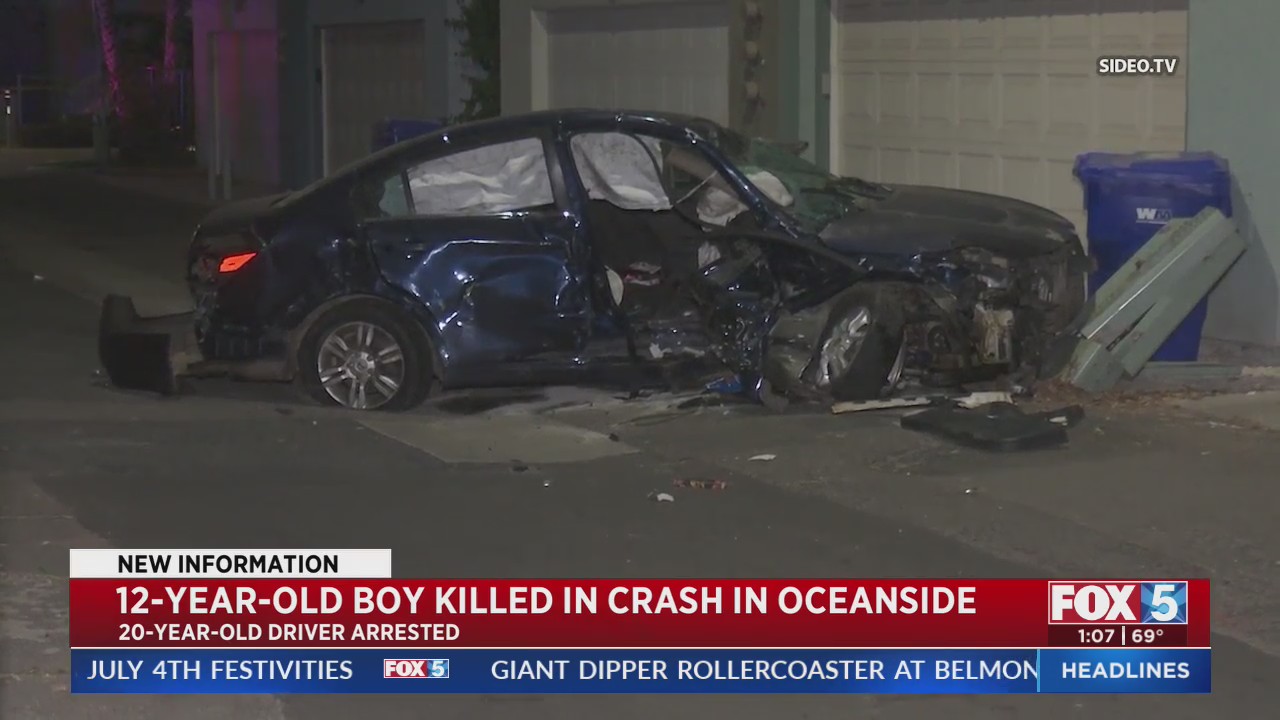 UPDATE: Boy, 12, Killed In Oceanside Crash – FOX 5 San Diego & KUSI News