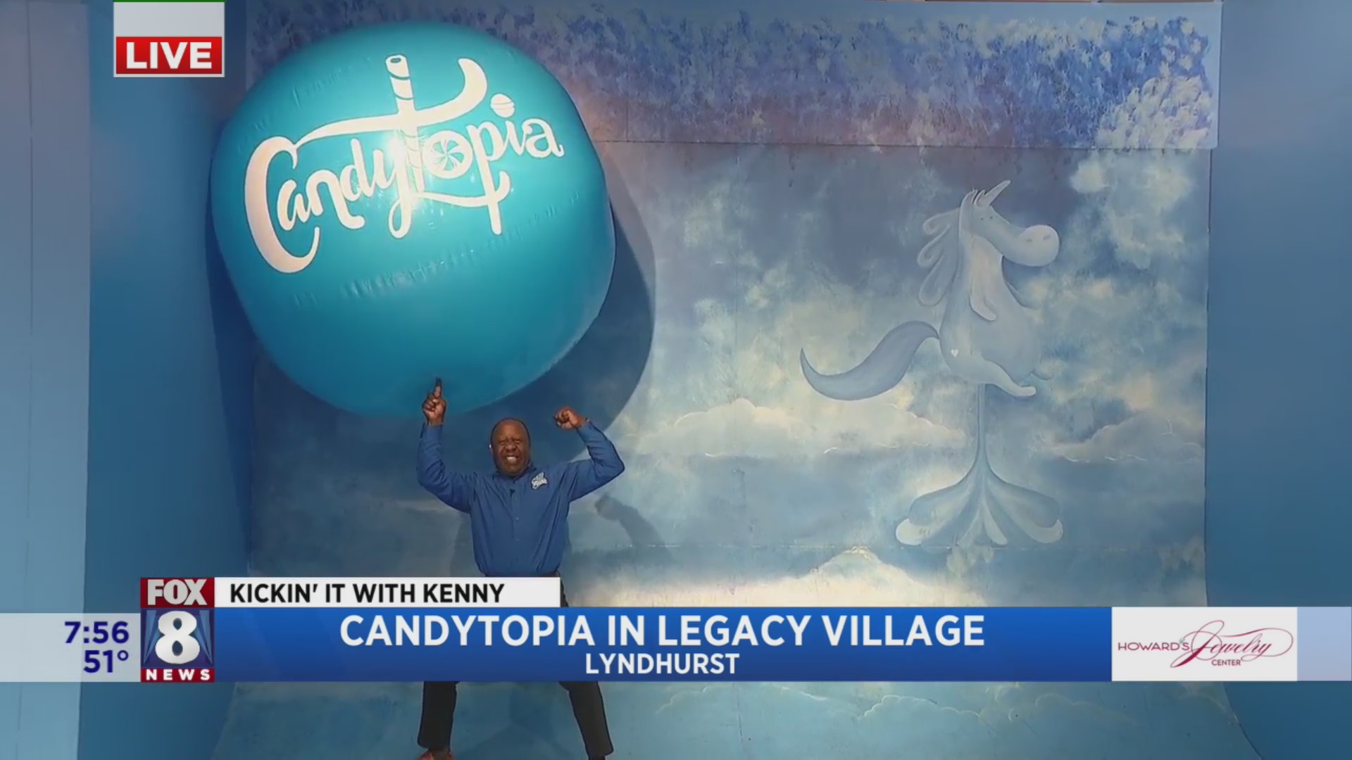 Kenny’s having a sweet morning at Candytopia Fox 8 Cleveland WJW