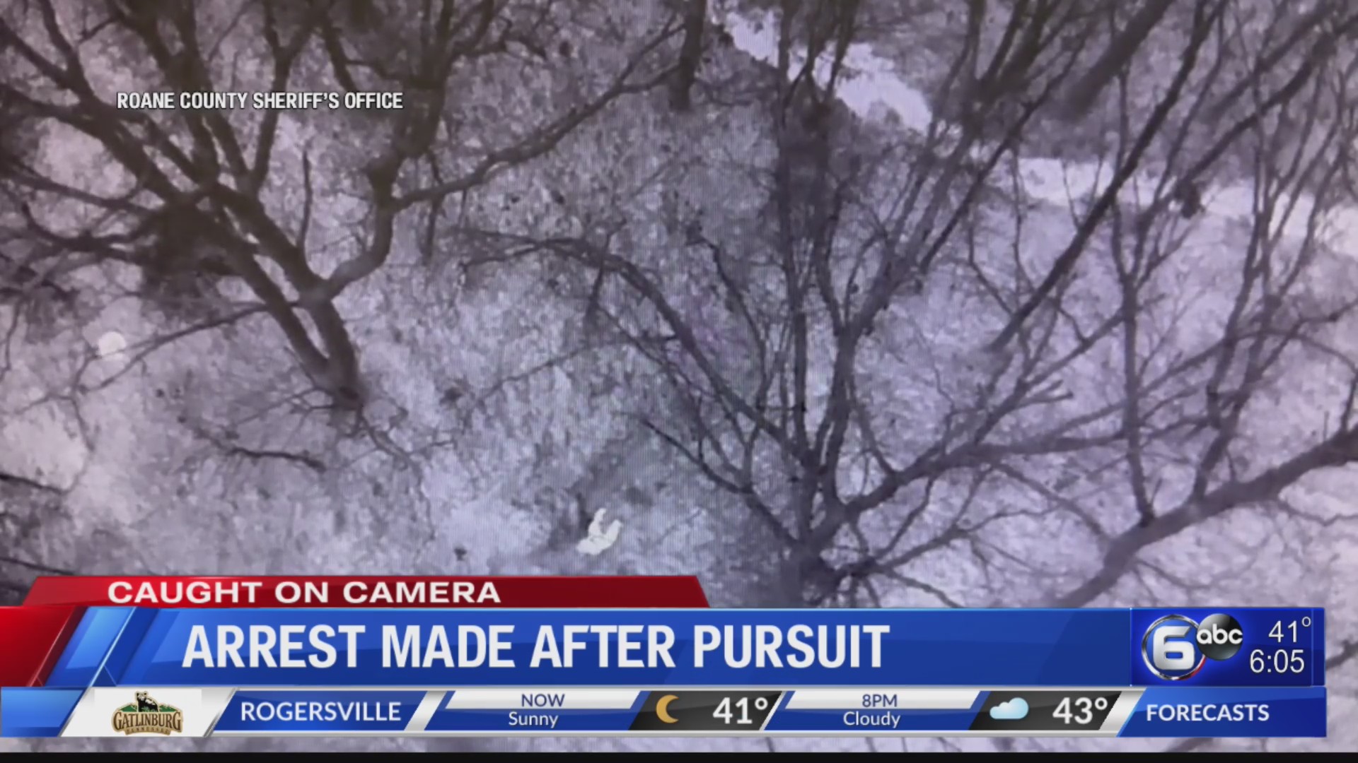 Arrest made after pursuit caught on camera – WATE 6 On Your Side