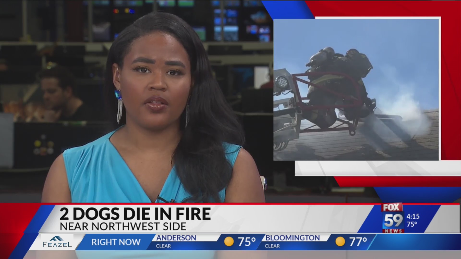 2 dogs died after home catches fire on Indy’s near northwest side – Fox 59